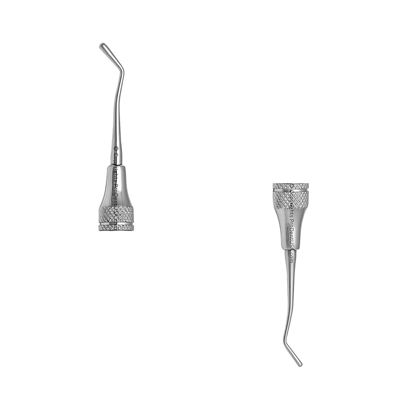 a pair of dental instruments on a white background