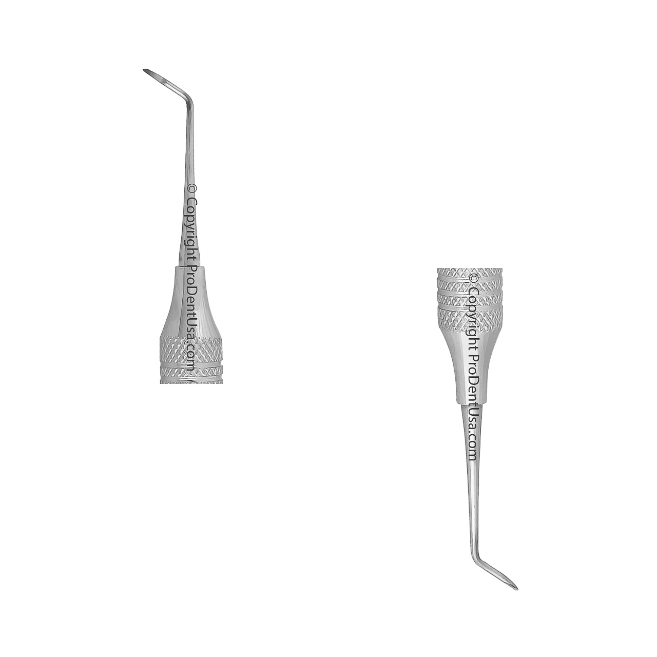 a pair of dental sickle scaler instruments
