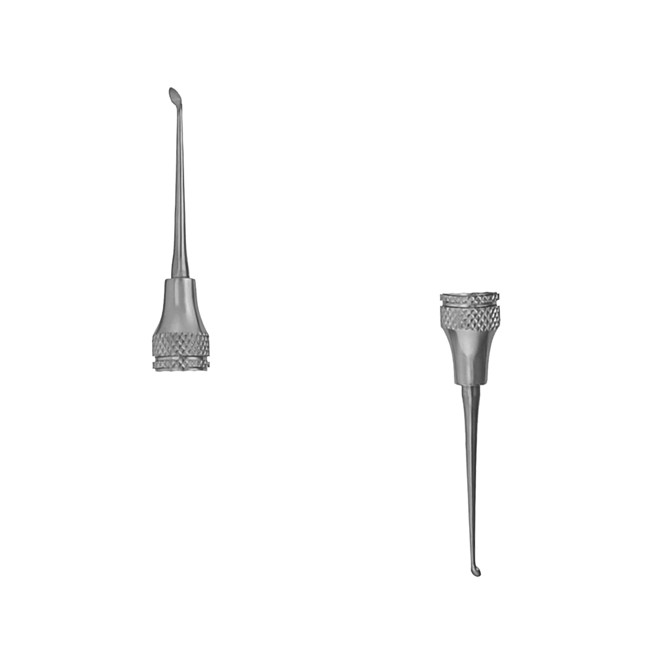 a pair of dental instruments on a white background