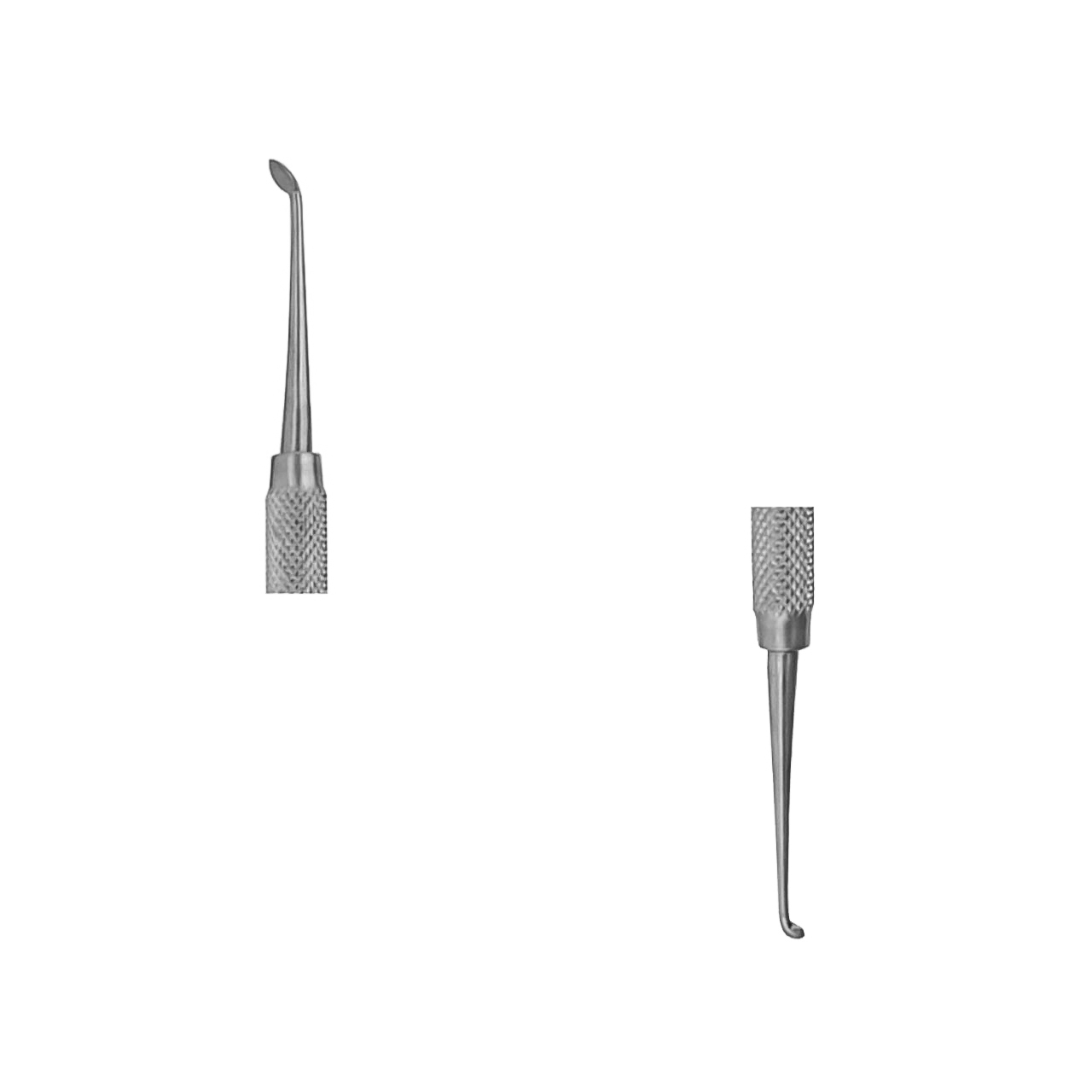 a pair of discoid cleoid carvers on a white background
