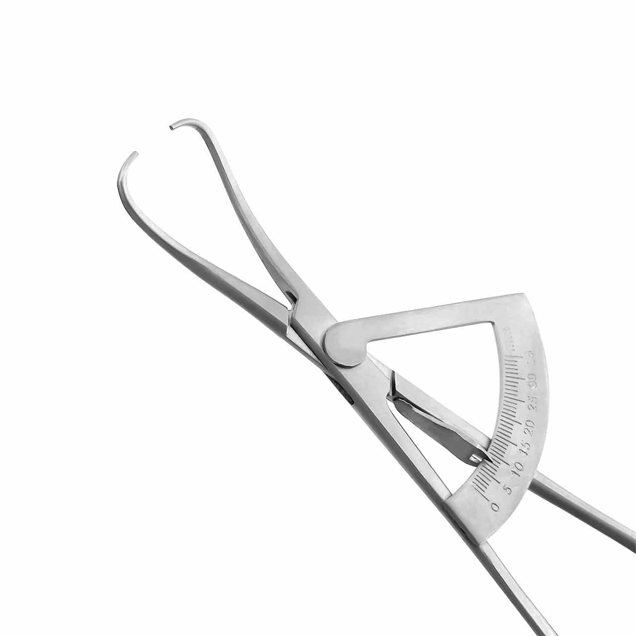 a pair of surgical scissors on a white background