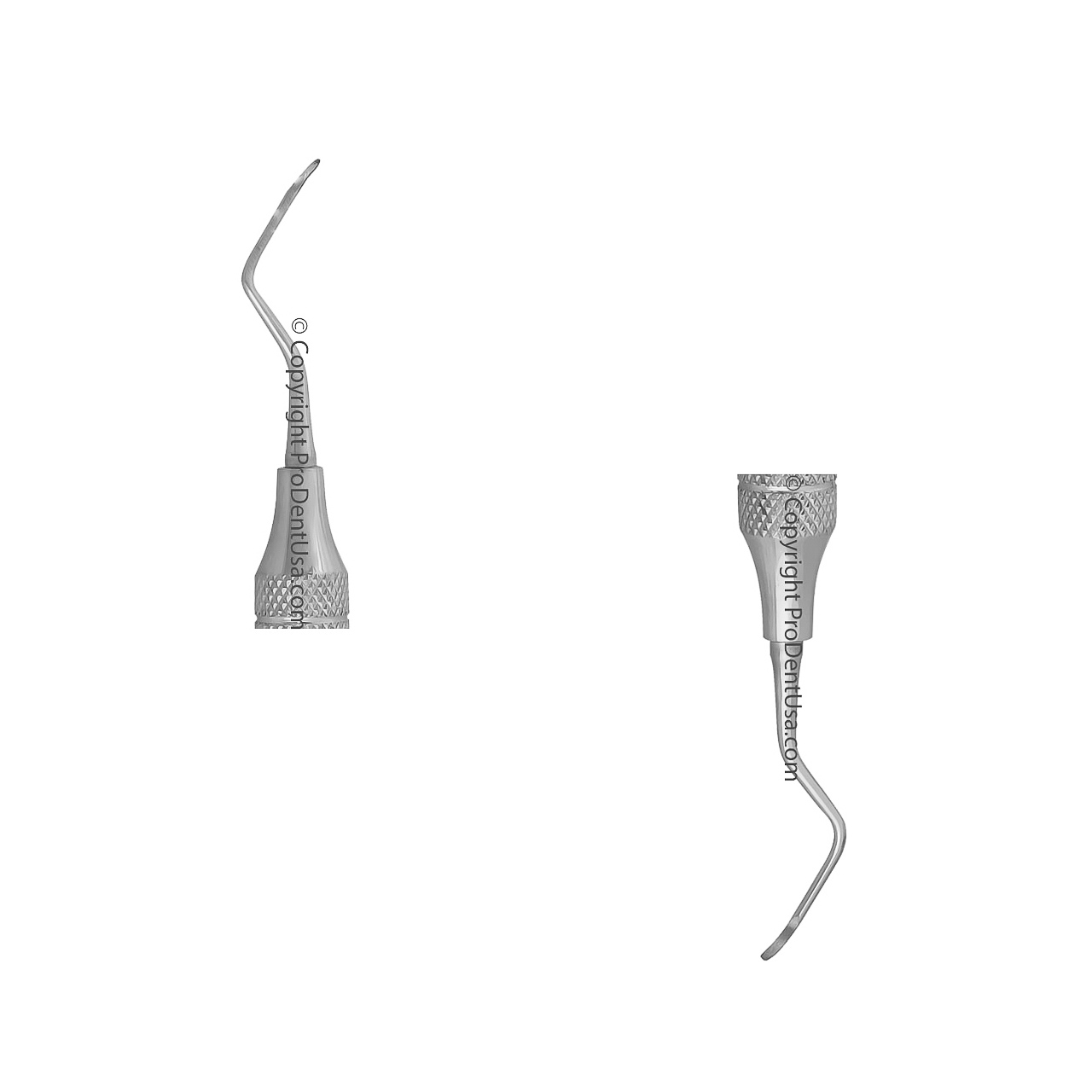 a close up of a pair of dental curette tips
