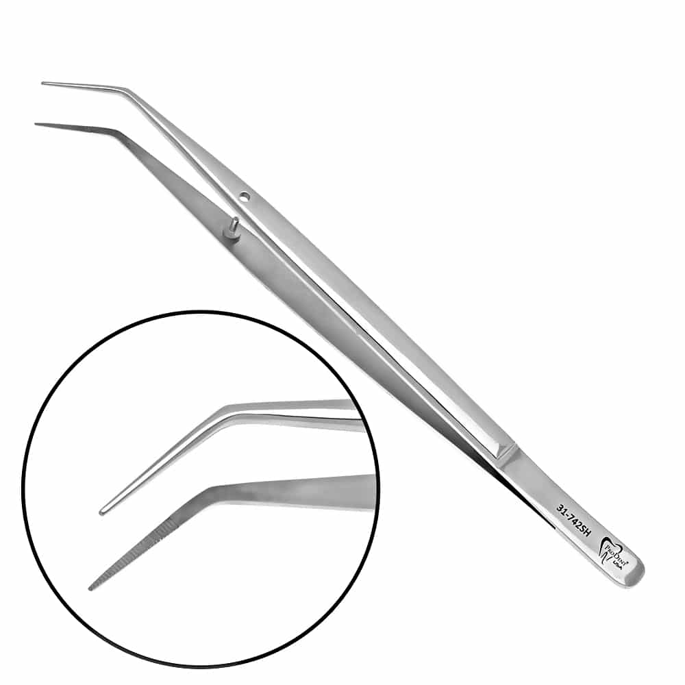 a pair of stainless steel tweezers with the numbers 316-4250 on the handle