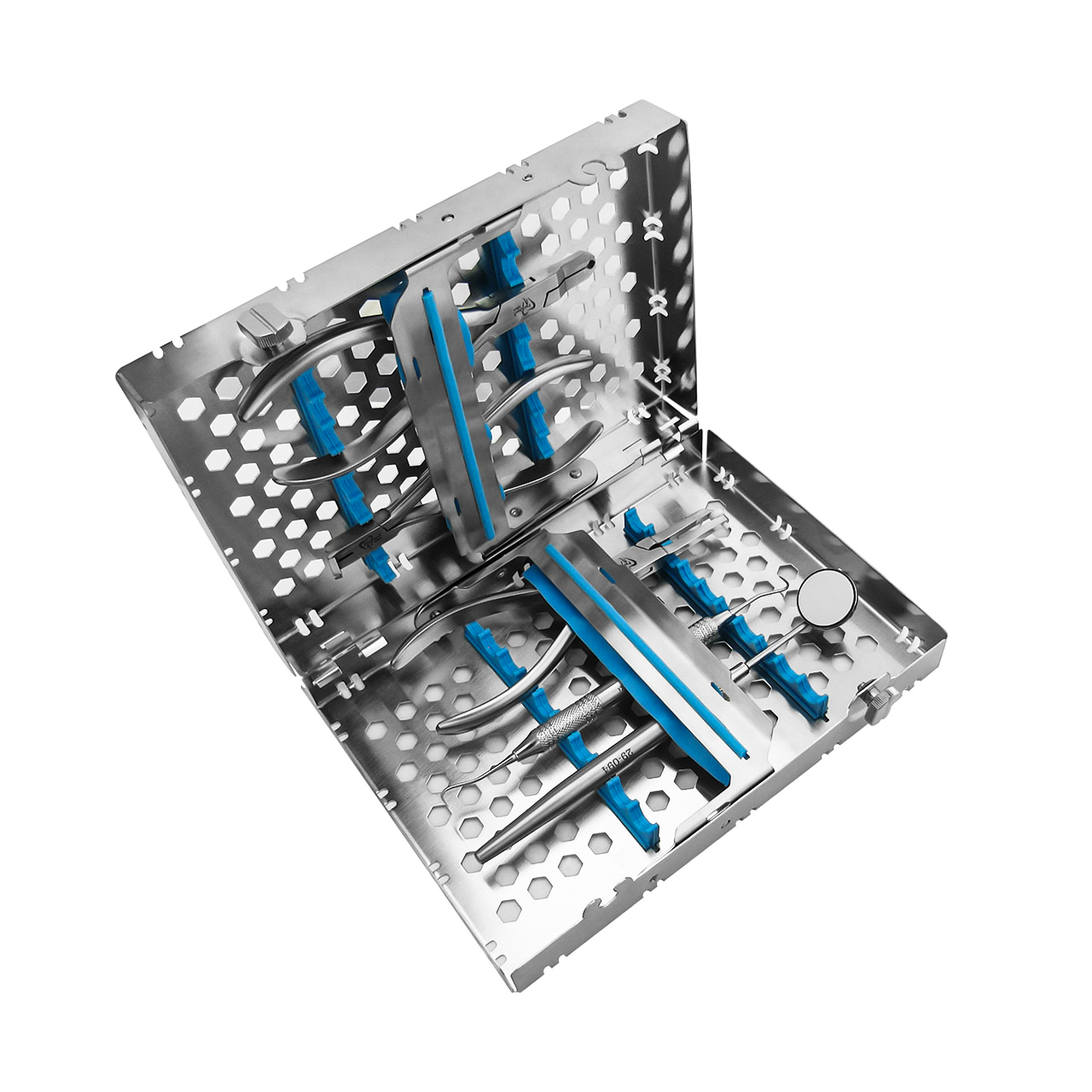 A debonding and debanding set in a stainless steel casette