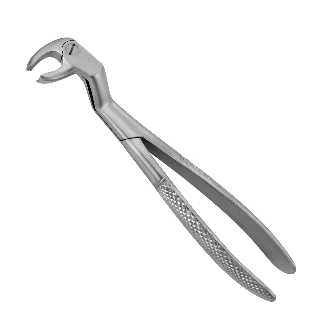 a pair of dental forceps on a white background .