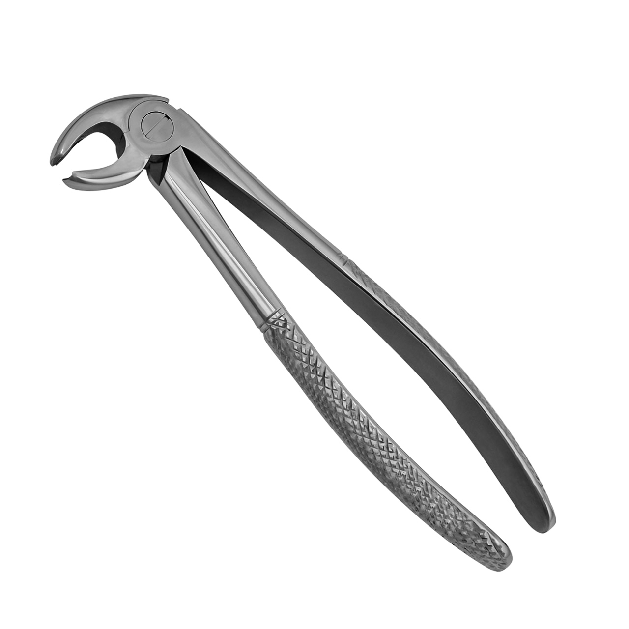 a pair of dental extraction forceps for lower molars