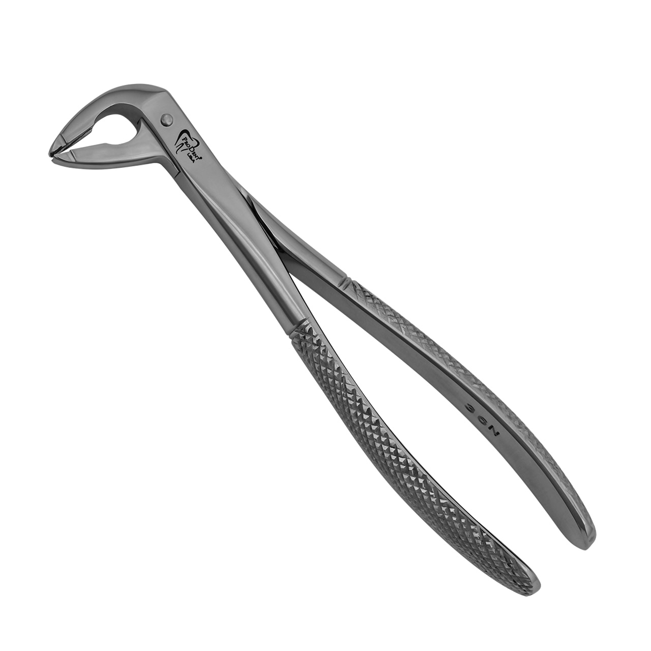 a pair of notched lower anterior extraction forceps