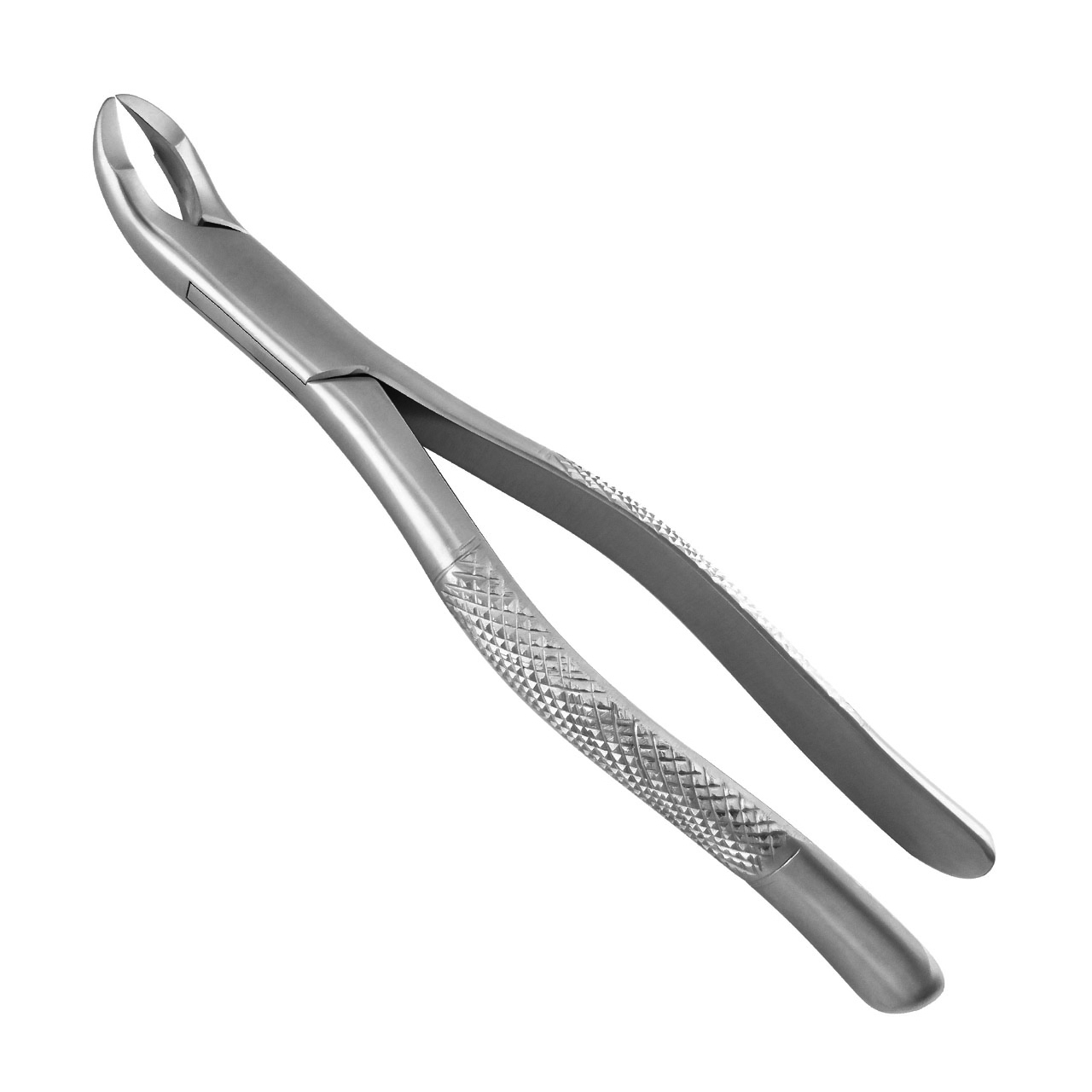 a pair of dental extraction forceps on a white background