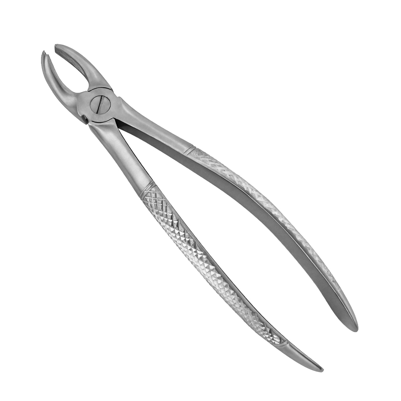a pair of dental extraction forceps for the right upper molars