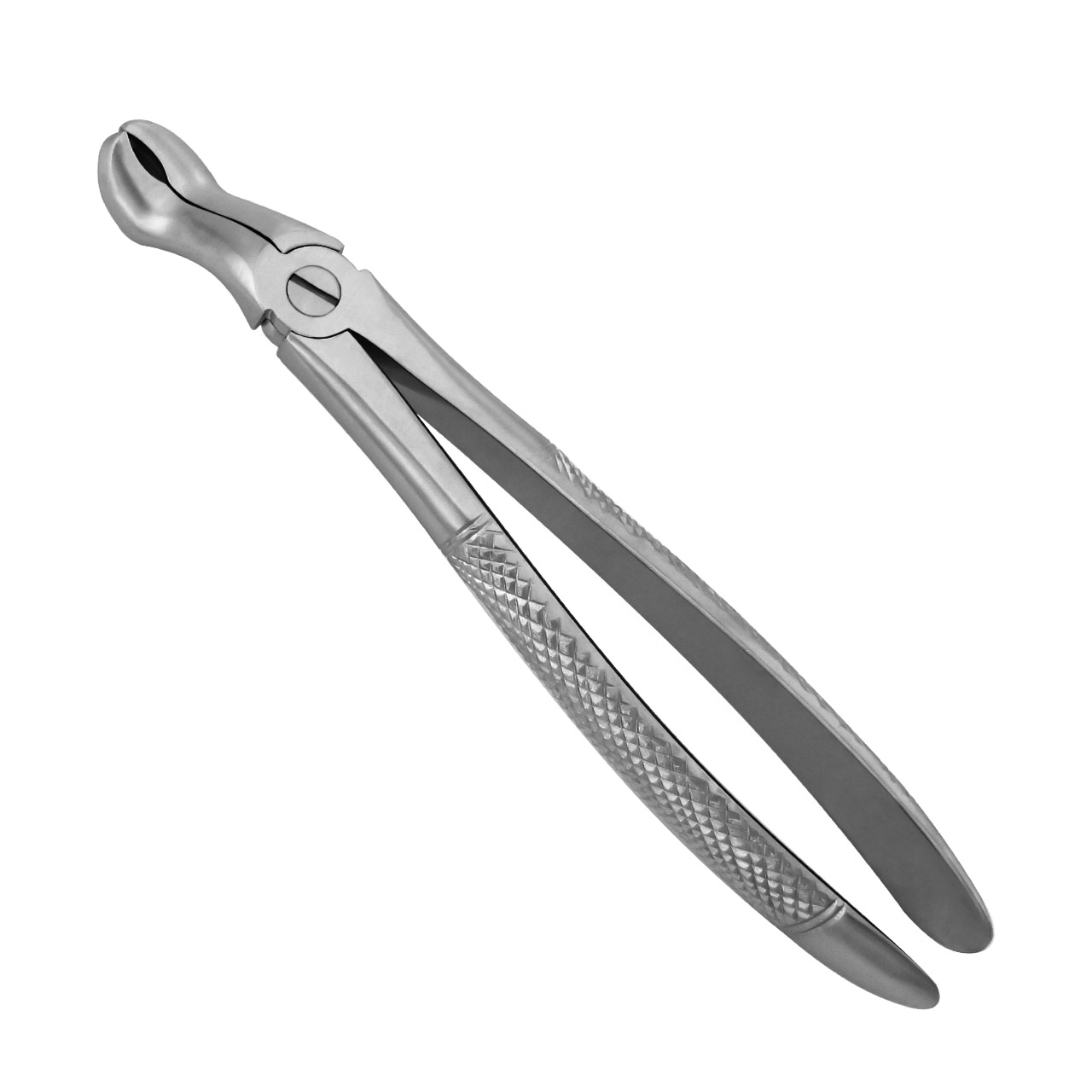 a pair of dental extraction forceps for the upper molars