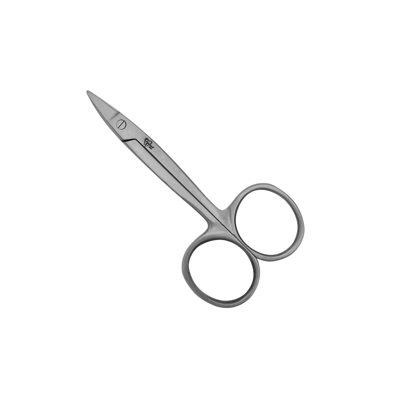 pair of steel scissors with short cutting tip