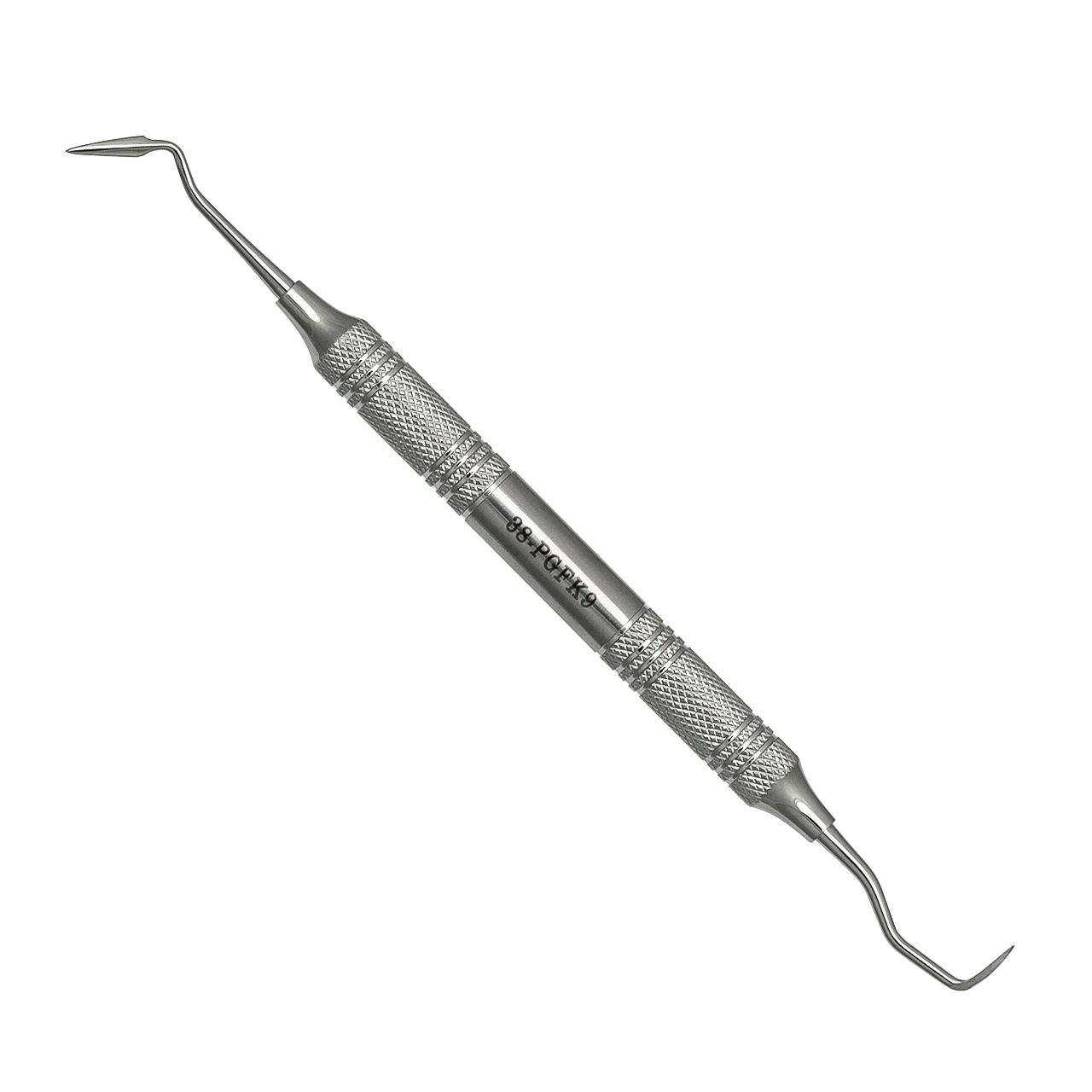 a stainless steel periodontal knife