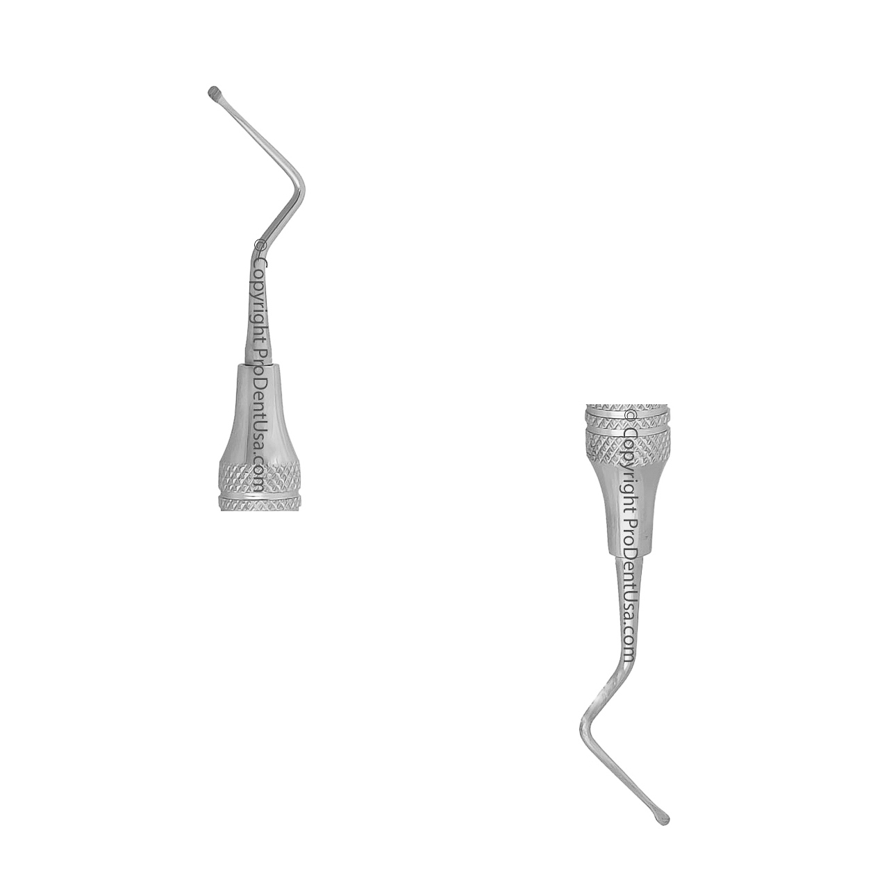 a pair of dental instruments on a white background