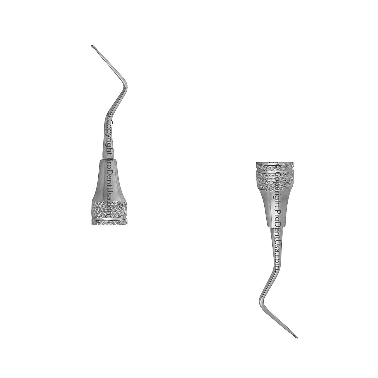 a pair of dental instruments on a white background