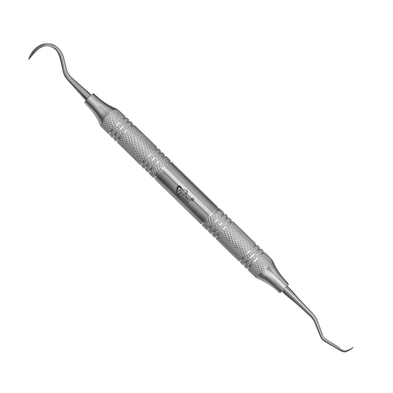 a close up of a dental hoe scaler
