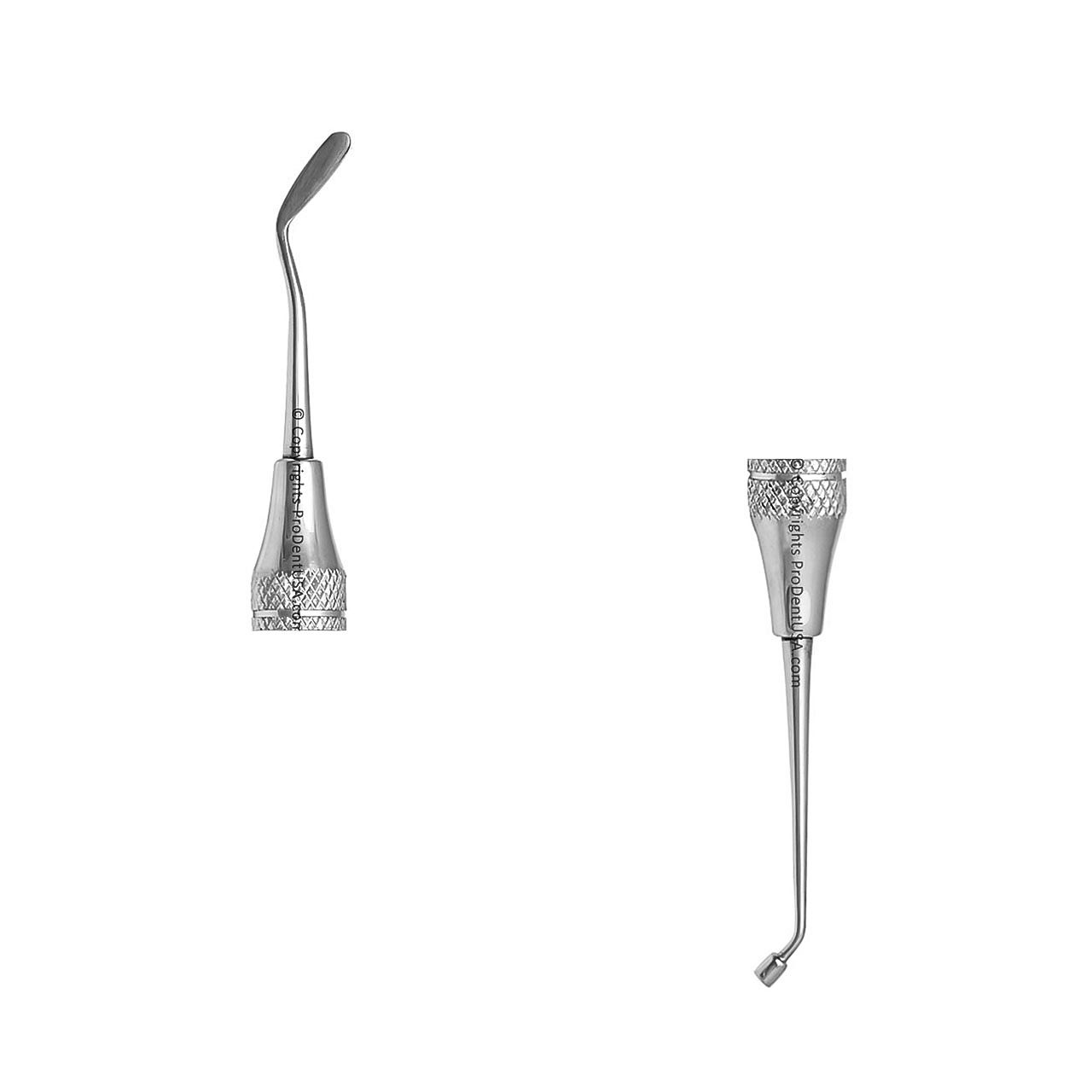 a pair of dental cleaning instruments