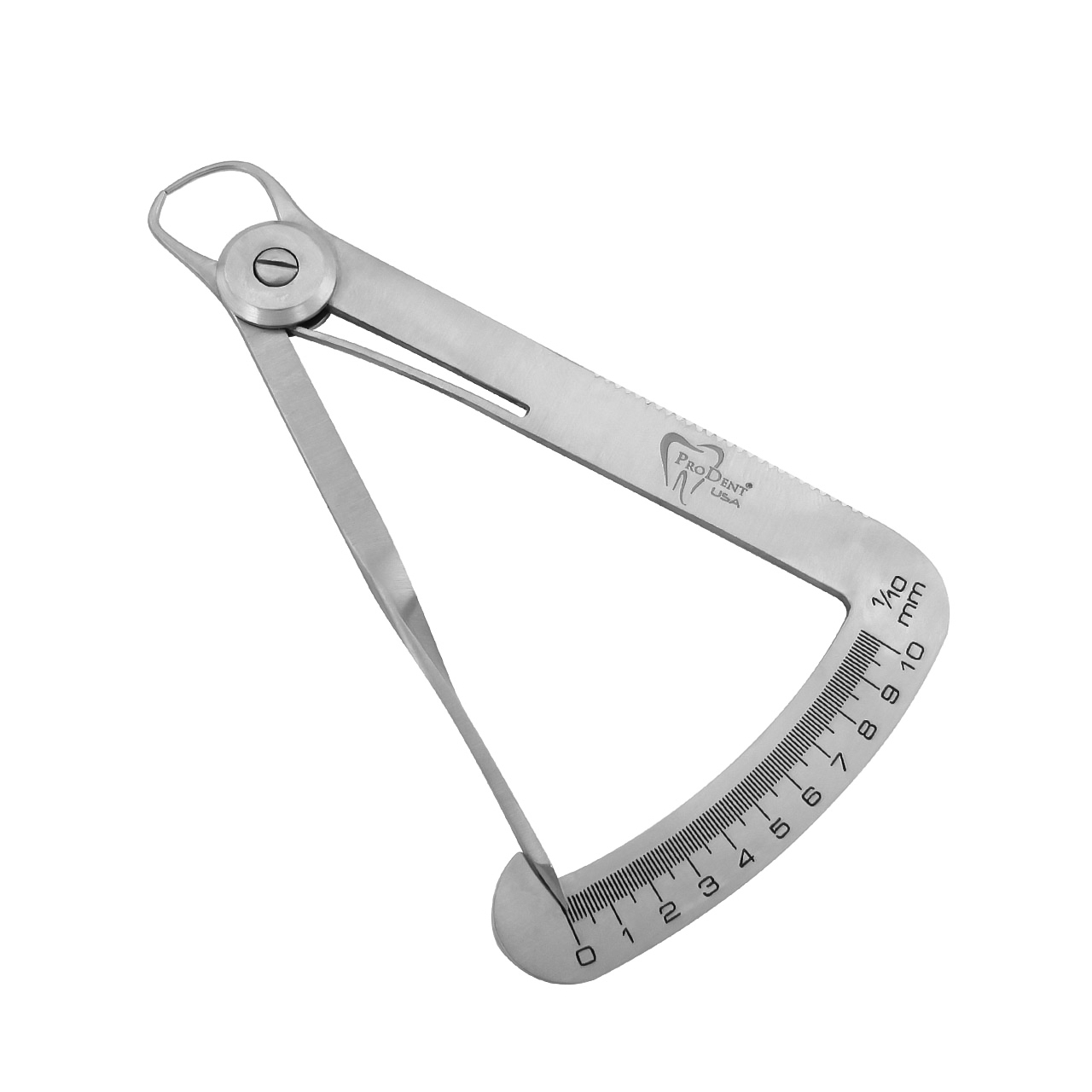 a stainless steel caliper