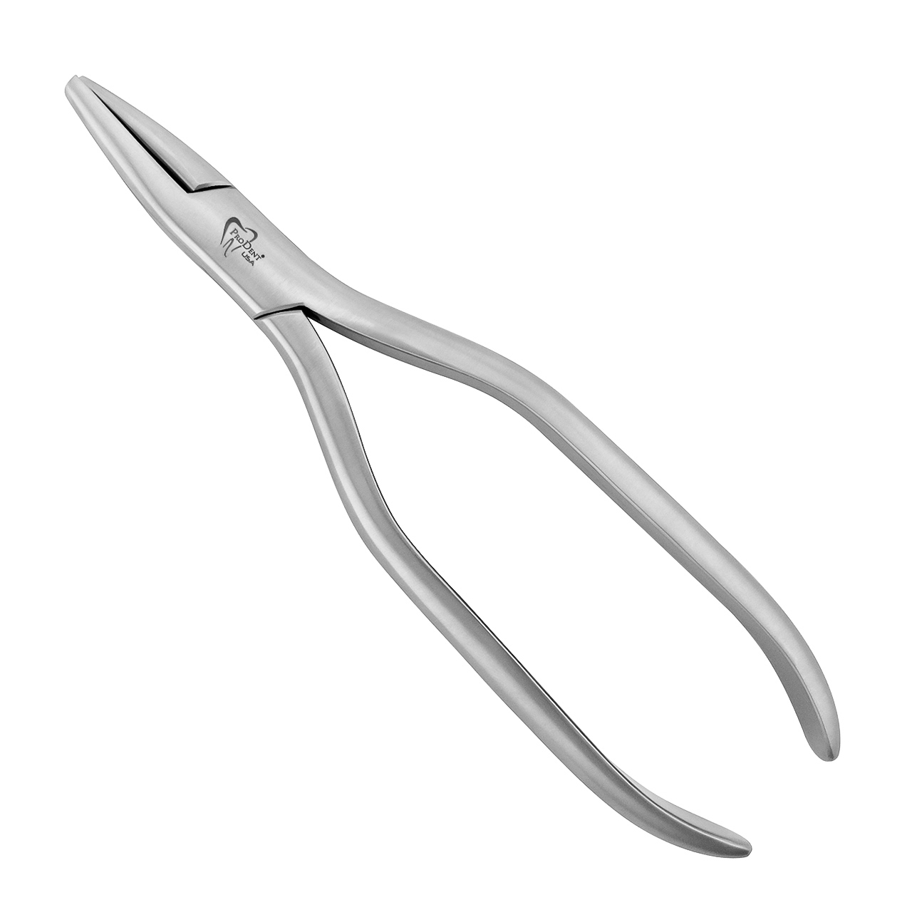 a pair of stainless steel pliers on a white background .
