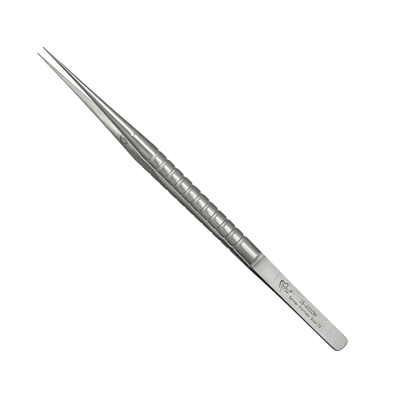 micro-dressing-forceps-straight-7-inch-15-4010M-full Close-up image of Micro Dressing Forceps, featuring fine, straight tips