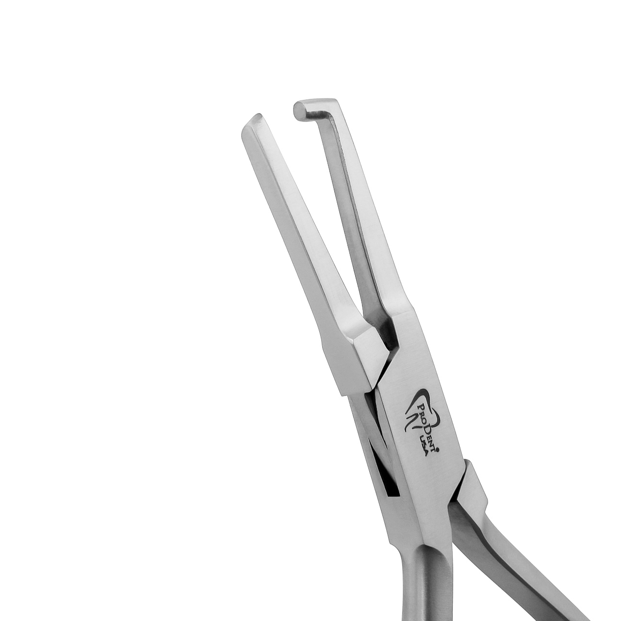 a pair of dental pliers with a logo on the handle on a white background