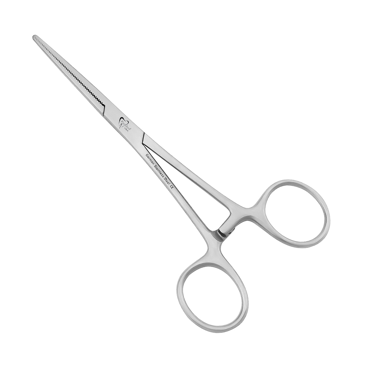 a pair of stainless steel scissors on a white background .