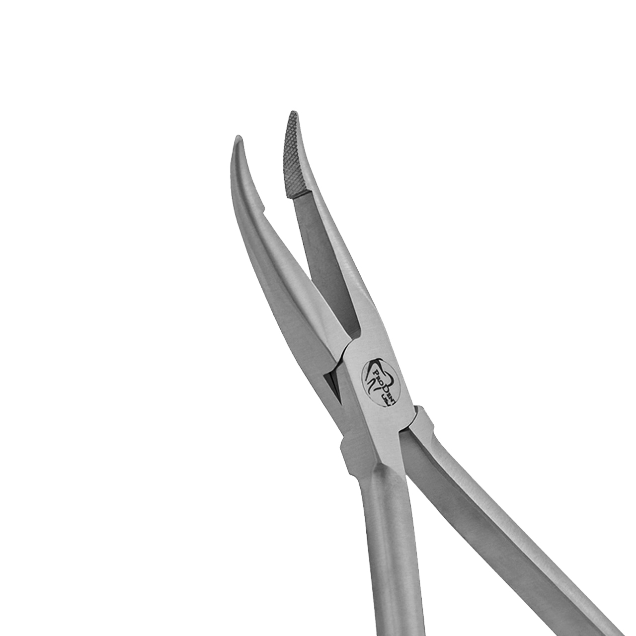 a pair of stainless steel pliers.